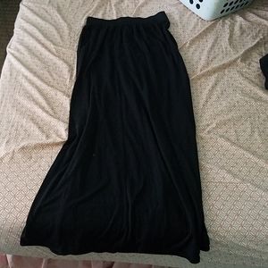 Black maxi skirt